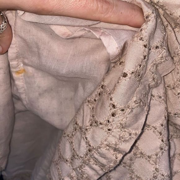 Sim & Sam 🐾 Pale Pink Eyelet Short-Sleeve Dress Size Small - Picture 5 of 9